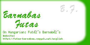 barnabas futas business card